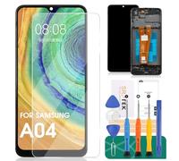 Per Samsung A04 Sostituzione Dello Schermo per Samsung Galaxy A04 Schermo LCD Sostituzione per Samsung A04 LCD Touch Screen Digitizer Assembly Kit di Riparazione con Telaio SM-A045F SM-A045F/DS