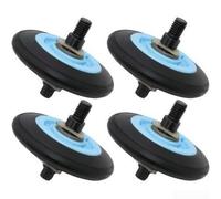 Per Samsung Dryer Wheel Parti di ricambio 4pcs Compatibile con DC97-16782A Drum Roller Support Kit assicura un funzionamento regolare Duty ABS Costruzione semplice Fit