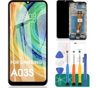 Per Samsung Galaxy A03S Schermo di Ricambio Per Samsung Galaxy A03S Display LCD Touch Screen Assembly Parti di Riparazione Nero Con Telaio (non adatto per A037U A037F A037M) Versione 162mm