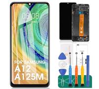 Per Samsung Galaxy A12 Sostituzione dello schermo per Samsung A12 Schermo LCD A125 Display LCD SM-A125F Touch Digitizer SM-A125M Assemblea con A125U, A125N,Kit di riparazione parti (nero con telaio)