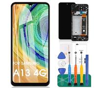 per Samsung Galaxy A13 4G Display LCD per Samsung A13 Sostituzione dello Schermo per Galaxy A13 Touch A137 A135 Digitalizzatore con Cornice (Nero)