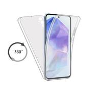 Per Samsung Galaxy A35 5G Custodia 360 Full Body Protezione Fronte-Retro Clear