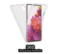 Per Samsung Galaxy S20 Fe Custodia 360 Full Body Protezione Fronte-Retro Clear