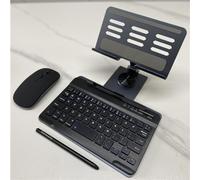 Per Samsung Galaxy Z Fold 4/Fold 3 tastiera Bluetooth Senza Fili/Mouse/Penna da Scrittura/Supporto Tastiera Rotante (nero)