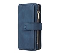 Per Samsung GalaxyZ Fold3 5G Custodia per carte di credito con cerniera in pelle