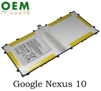 Per Samsung Google Nexus 10 batteria ricambio interna 9000mAh SP3496A8H nuova