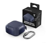 Per Samsung Per Galaxy Buds Live Case 2020 Robusto Per Tpu Copertura Protettiva Con Moschettone Guscio Antiurto Per Auricolari Accessori Nero (Blu)