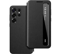 Per Samsung S23 Ultra Clear View Smartphone Cover con Finestra di Vista, Smart Clear View Custodia per Samsung Galaxy S23 Ultra 5G, Flip Case Extra Sottile Antiurto, Protezione Case Galaxy S23 Ultra