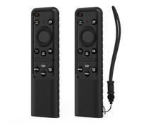 Per Samsung Solarcell 2023 TM2360E BN59-01432A TM2361E BN59-01439A Custodia in silicone Smart TV Remote Anit-Perso con cordino coperchio di protezione (Nero)