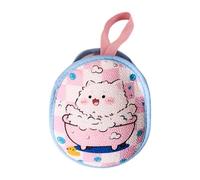 per sapone a doppia faccia, organizer per la cura della pelle, 10 cm, in schiuma con rete robusta, accessorio da bagno, borsa per sapone con design delicato, organizer da bagno per donne e