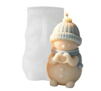 per Sapone di Natale Antiaderente Pupazzo di Neve Fai da Te con Cappello e | Stampo per Candele Decorazioni Natalizie Argilla Sapone Fai Da Te Artigianato Artistico Festa Vacanze Capodanno