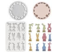 per Sapone | Stampo Coniglio Sformo Facilitato - Stampo Per Portacandele,Facile Rilascio Per Resina Gesso Artigianato Pasquale Centrotavola Decorazione Casa Arte Artigianato