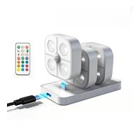 per scale, lampada notturna ricaricabile con sensore di movimento, per scale, illuminazione d'atmosfera per interni, per camera da , bagno, corridoio, casa, appartamento, ufficio