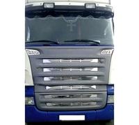 Per Scania 2004-2010 Griglia Anteriore Cromata 8 Pezzi Lucidata In Acciaio Inox