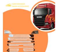 per Scania R Serie 2017-2024 Griglia Radiatore Acciaio Cromato