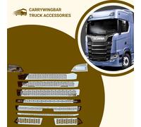 per Scania S Serie S500 2017-2024 Griglia Radiatore Acciaio Cromato 10 Pezzi