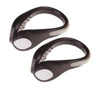 per scarpe - 2 pezzi, ABS, 9 cm | Clip On, migliora la visibilità di sicurezza per passeggiate notturne, jogging, pattini, pattinaggio a rotelle, catarifrangenti integrati - Adatto a tacchi adatt
