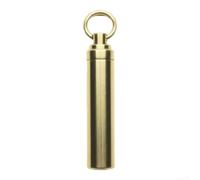 per scatola Impermeabile in Ottone 6.5cm Portatile per scatola | Design compatto, trasporto per facile, perfetto per EDC, tasca o zaino, per accesso rapido