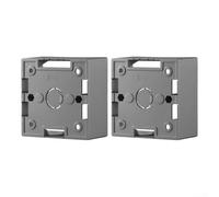 Per scatola montata Ethernet Backbox progettata per piastre frontali che forniscono una corretta gestione dei cavi e protezione delle prese di rete (grigio-2 pezzi)