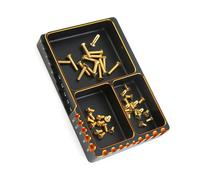 Per Scatola Portaoggetti in Metallo Durevole per Viti con Tre Scomparti per Uten