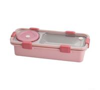 per scatola Pranzo Acciaio 2 Scomparti 600ml per scatola Pranzo(pink) | Acciaio grado , 2 scomparti separati, 600ml totale, per ideale per dieta bilanciata