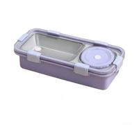 per scatola Pranzo Acciaio 2 Scomparti 600ml per scatola Pranzo(Purple) | Acciaio grado , 2 scomparti separati, 600ml totale, per ideale per dieta bilanciata