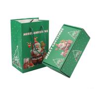 per scatola Sorpresa Natale Esplosiva 21cm Denaro per scatola(6 green) | esplosivo con coriandoli, momento indimenticabile, per ideale per scambi regali, design festoso rosso