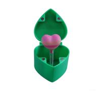 per scatola Sorpresa per cuore 3D 6.6cm Plastica per scatola(Green Box) | Plastica robusta, design 3D stampato, chiusura per sicura, 6.6cm compatta, per ideale per regali a sorpresa