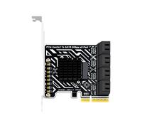 Per Scheda di Espansione Adattatore PCIe 3.0 A 8 Porte 6Gbps per FlyNAS ESXi Linux Windows PCIE Riser Card