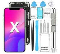 per Schermo Display LCD per iPhone X Sostituzione 3D Touch Screen Digitizer Parti di Ricambio + Strumenti di Riparazione + Protezione dello Schermo+Custodia TPU 5,8 Pollici