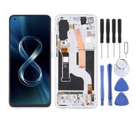 Per Schermo Lcd Amoled compatibile per Asus Zenfone 8 Zs590ks Digitalizzatore Assemblaggio completo con telaio Desig