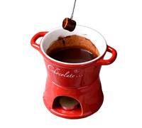 per Sciogliere Cioccolato | Pentola in Ceramica | Piccola per Fonduta al Burro Fatta a Mano - per Compleanno Matrimonio San Festa Cena Dessert Salsa Caramelle Coppie Famiglia