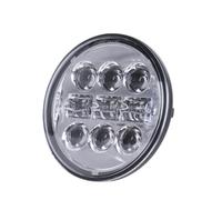 Per Scout Per Sport Per Street Lampada Frontale A LED Da 5,75 Pollici | Questa copertura del faro migliora la tua moto(B Silver)