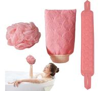 per scrrub - Sett di guanti da bagno per scrub, 3x scrubber per la