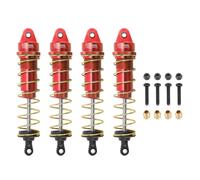 Per SCX10 1/10 4 Pezzi RC Ammortizzatore Di Ricambio Anteriore Posteriore Per A Molla Auto Cingolata Parti Modificate Rc(Red)
