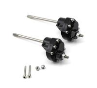 Per SCX10 90046 90047 Assale Anteriore Posteriore Con Per Passo 313 Mm Componenti Dello Sterzo Trasmissione Inversa Metallo Struttura Arrampicata Ricambi Assi RC(Black,Rear)