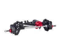 Per SCX10 III 1/10 Assale Portale Offset Alluminio Con Cambio Velocità Costante Doppio Servo Asta Sterzo Auto Cingolata RC RC Assali(Black,Front)