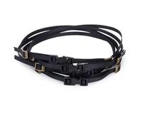 Per SCX10 Per TRX4 Per TRX6 YK4102 Per SCX24 Per TRX4M 1/8 1/10 1/18 1/24 RC Crawler Decora Bagagli Corda Portapacchi Cinghie Fissaggio Parti Modifiche RC(Black)