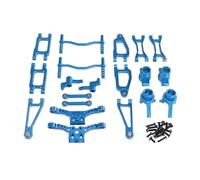 Per SCY 18101 18102 1/18 Braccio Anteriore Posteriore In Metallo Tazza Sterzo Ammortizzatore Torre Corpo Barra Collegamento Set Ricambi Accessori Auto RC Sostituzione RC Tazza Sterzo(Blue)
