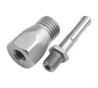 per SDS Plus per pergolato adattatore/per martello elettrico/biella in lega per punte diamantate fino a 63 mm/gambo rotondo o quadrato trapano convertitore strumento grigio (manico rotondo)