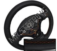 Per Seat Ibiza III Vera pelle Italiana Volante Cover Arancione Punto Nuovo