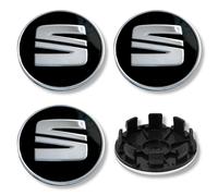 Per Seat Lega Calotta Centrale Ruota Mozzo x4 Nero Argento 63mm Molti Modelli
