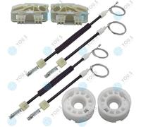 Per Seat Leon 05-12 Elettr. Set Riparazione Alzacristalli Seilzug Set Dietro L+R