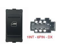 Per Seat Mii dal 11.2011> Pulsante Alzacristallo Porta Ant Dx Nero/Bianco 6pin