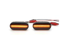 Per SEAT Per Ibiza 6L 2002-2008 Parafango Laterale Indicatore LED Dinamico Indicatore Di Direzione Lampeggiante Specchio Laterale Indicatore Direzione(Dynamic Smoked)