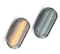 Per SEAT Per Ibiza Per Cordoba Per Leon Luce Segnalazione Laterale Dinamica LED Lampeggiante Sequenziale 2 Pezzi Dinamiche Indicatori(Crystal white)