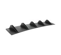 Per SEAT Per Leon Per Cupra MK3 5F Spoiler Posteriore A Doppio Strato Con 10 Alette, Stile Pinna Di Squalo Diffusore Curvo Per Paraurti(Black)