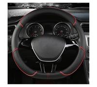 Per Seat Per Leon Ⅲ Per Hatchback Per Coupe ST 2012 2013 2014-2020 In fibra di carbonio Pelle sottile Assorbe il sudore ComFort Coprivolante per auto(Black Red)