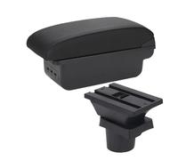 Per Seat Per Mii Bracciolo Scatola Bracciolo Auto Scatola Di Stoccaggio Accessori Per Auto Scatola bracciolo auto(B2 Linea nera 3USB)