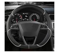 Per Sedile Per Tarraco Per Arona Per Ateca Per Ibiza Per Toledo Per Mii Per Leon Per Arosa Per Exeo St Car Wheel Wheel Cover 38cm Coprivolante(WHITE D SHAPE)